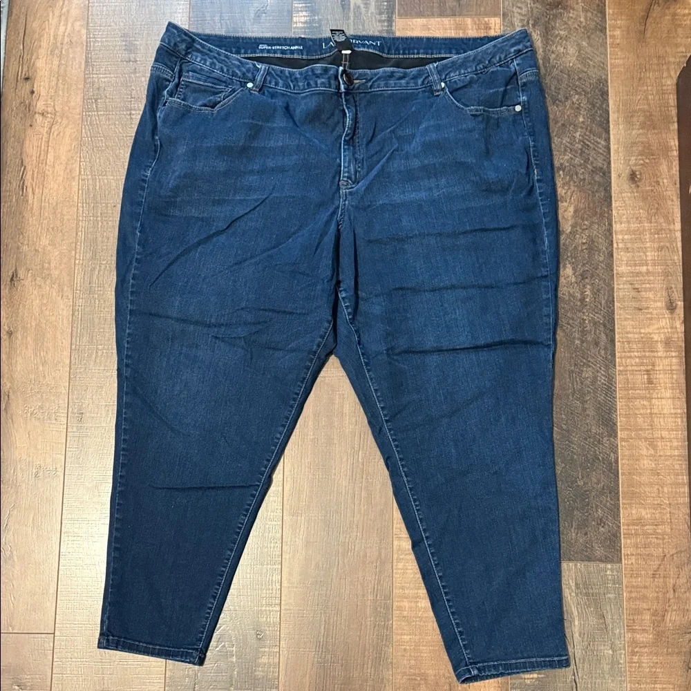 Lane Bryant Women's Dark Blue Skinny‎ Jeans - Picture 4 of 6